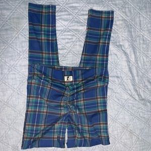 Celestial Bodiez Large Plaid Butt Scrunch Leggings